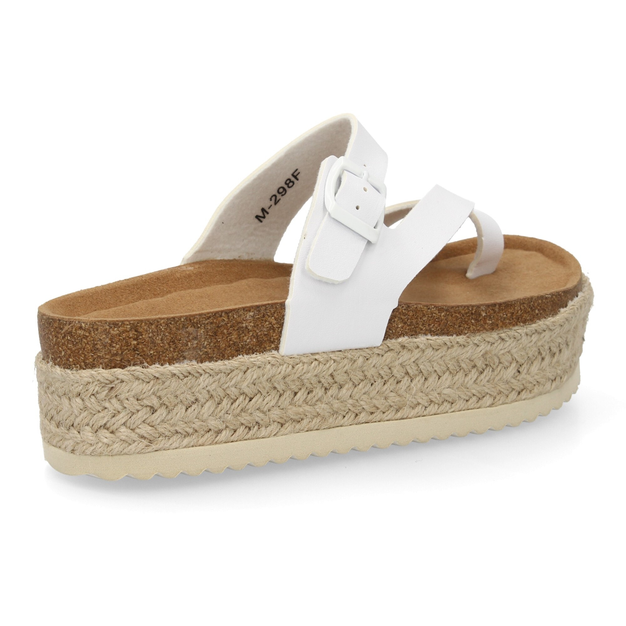 Sandalia plataforma cómoda mujer cierre hebilla