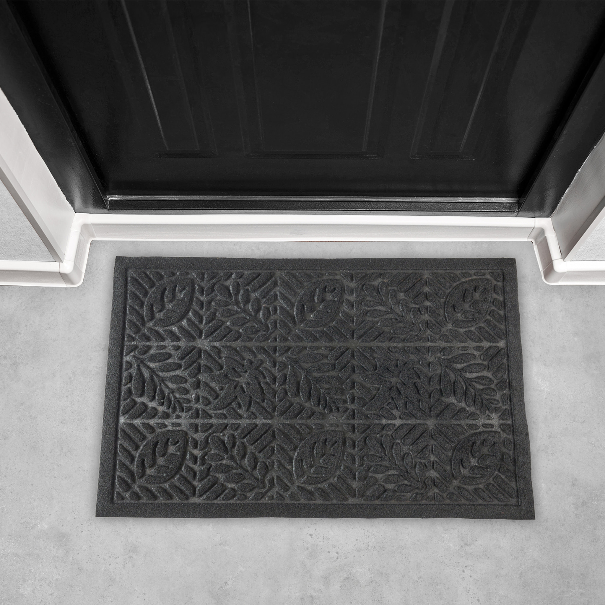 Tapis d'entrée - JE CHERCHE UNE IDEE - Anti-dérapant - Noir