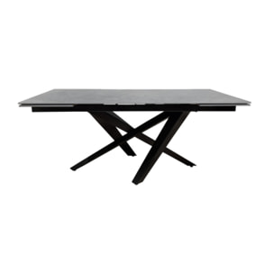 Table de repas extensible en céramique & métal 180/260 cm - DRIO
