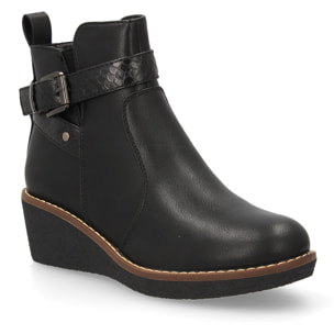 Botín con cuña para mujer para usar a diario