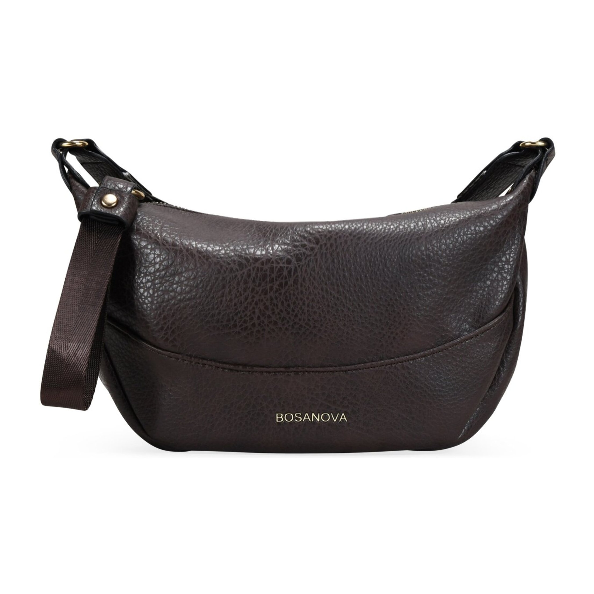 Bolso bandolera visón con asa de algodón étnica