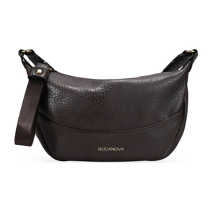 Bolso bandolera visón con asa de algodón étnica