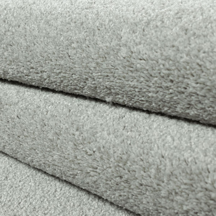 Tapis rond tissé motif uni JUFO