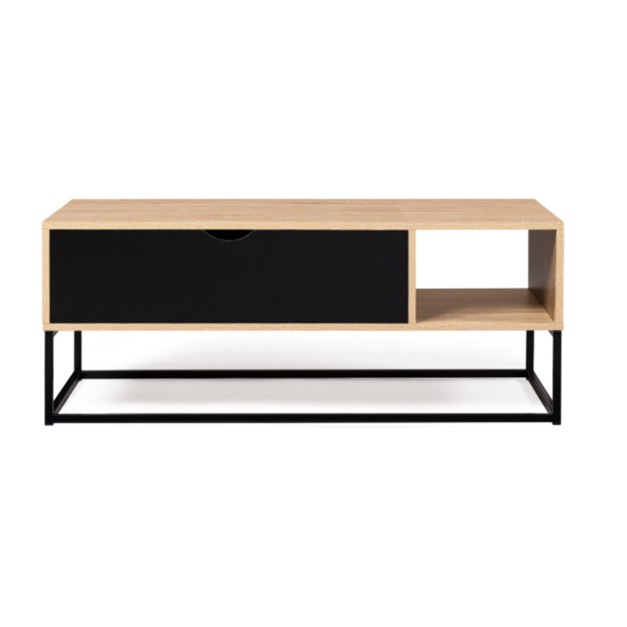 Table basse relevable Memphis avec rangements