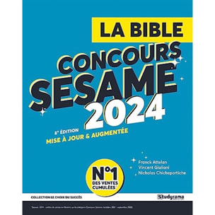 Attelan, Franck | La bible du concours SESAME: 2024 | Livre d'occasion