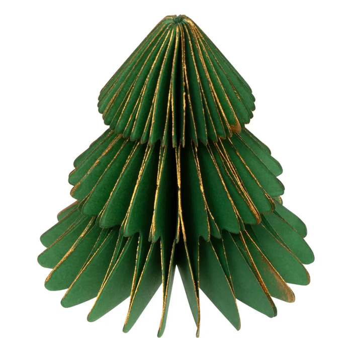 Lot de 2 cavaliers de table sapin papier vert