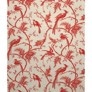 Tête de lit Exotic birds | Coloris Rouge | Largeur au choix