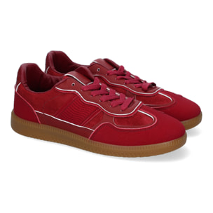 Zapatilla Deportiva Casual de Mujer, Diseño Moderno Combina dos Materiales