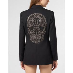 PHILIPP PLEIN Boyfriend's Fit Blazer Baroque Skull