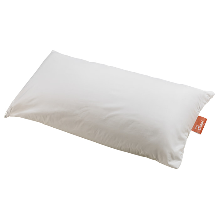 Almohada de Fibra Firmeza Media-Alta, Alta transpirabilidad, Tejido y Fibra de Origen Reciclado, Hipoalergénica, Ideal Dormir de Lado y Cambio de Postura DRUMS · WHAT THE SLEEP