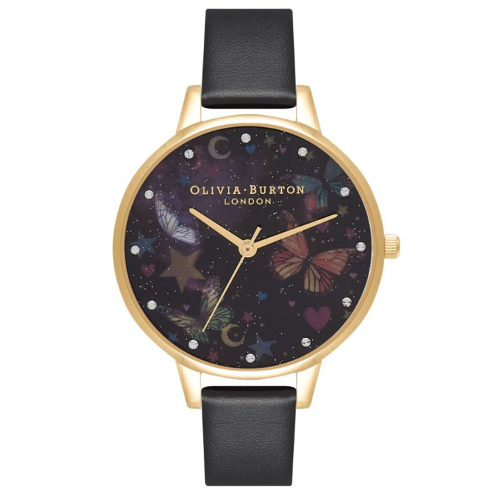 Reloj Olivia Burton OB16WG82 Mujer Analogico Cuarzo con Correa de Piel sintetica