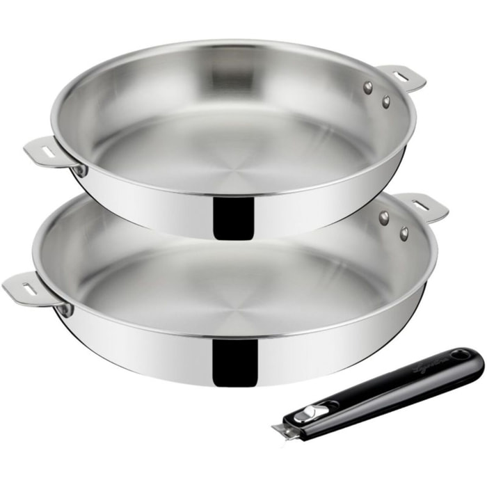 Batterie de cuisine LAGOSTINA Esperta triply 2 pcs + poignee