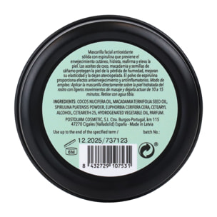 Mascarilla facial sólida de espirulina - 60 g
