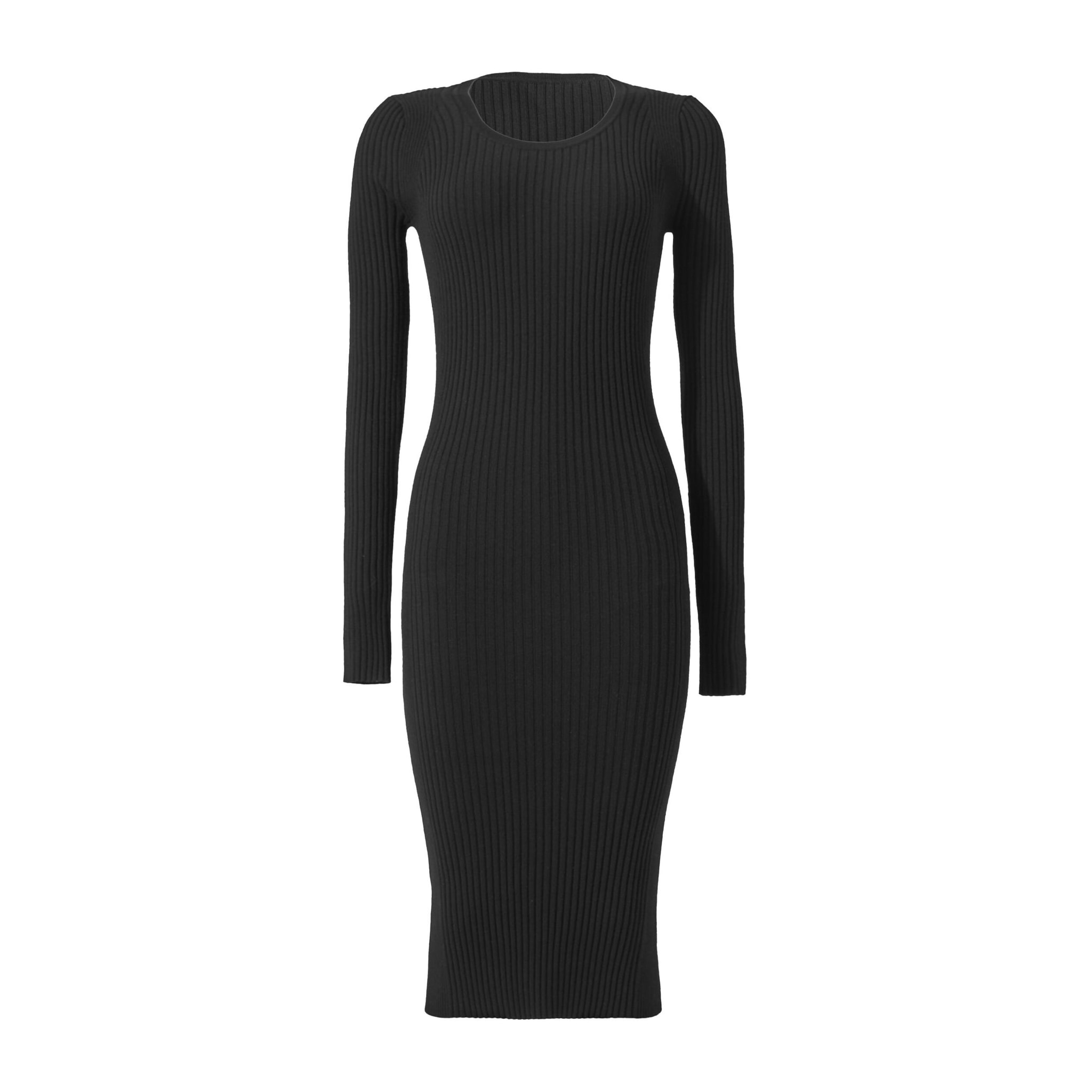 Vestito Fine Merino Rib Dress