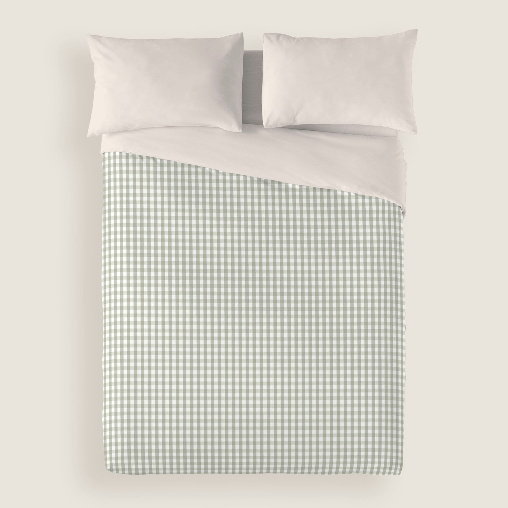 Funda Nórdica Estampada 2/3 piezas - 100% Microfibra Poliéster - Oxford Verde Oscuro