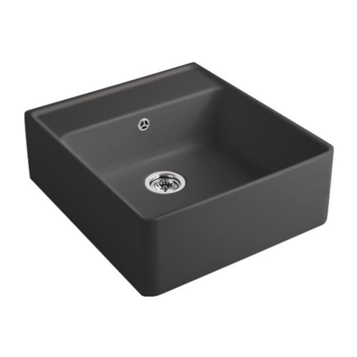 Evier timbre office Tradition Graphite CeramicPlus avec vidage manuel