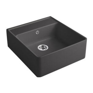 Evier timbre office Tradition Graphite CeramicPlus avec vidage manuel