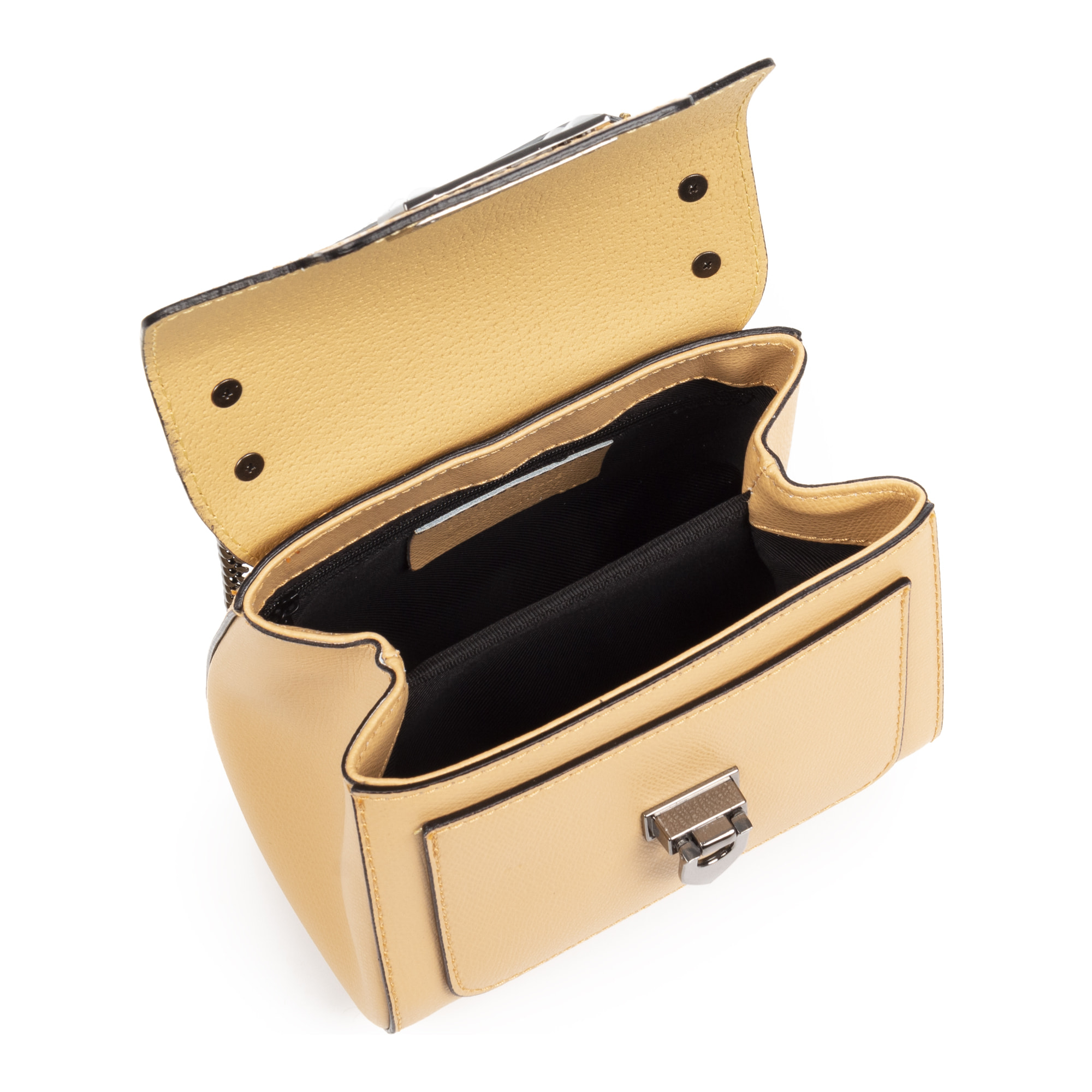 Angera bolso bandolera mujer. Piel auténtica acabado Palmellato