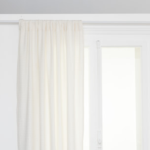 Rideau "Widdy" 130x260cm blanc ivoire
