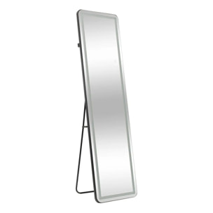 Miroir LED Blacklight rectangulaire 40x150cm argent
