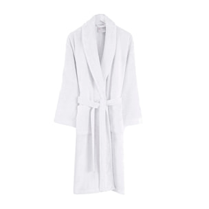 Peignoir femme 100% coton blanc