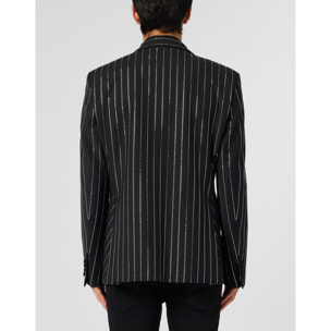 PHILIPP PLEIN Jacquard Blazer Lord Fit Strass