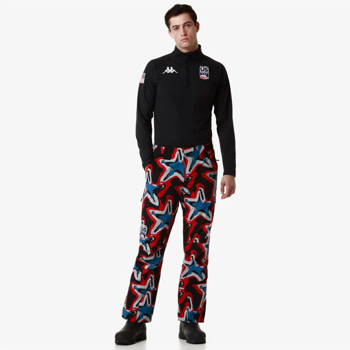 Kappa - Pantaloni Uomo Nero - 8Cento 864G Us