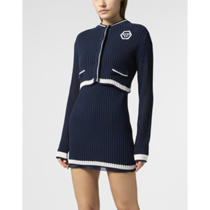 PHILIPP PLEIN Knitted Cardigan Hexagon Hexagon