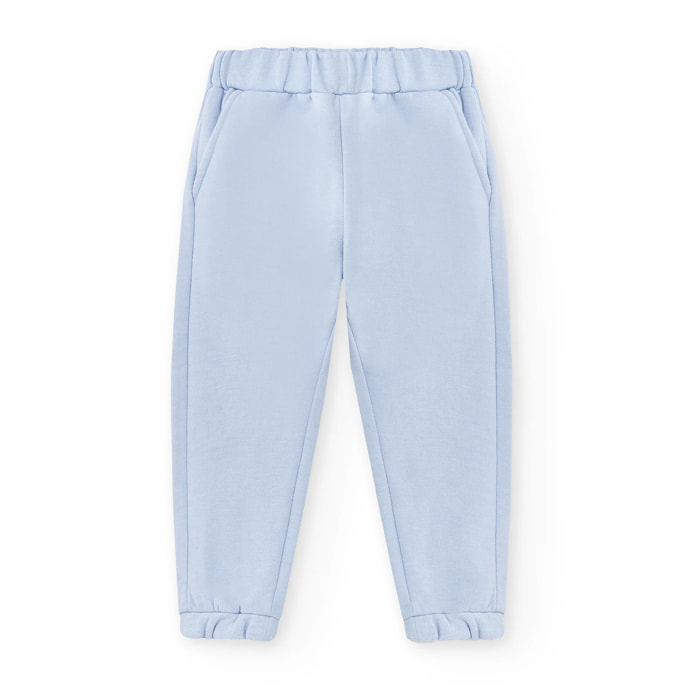 Pantaloni Da Jogging Blu Chiaro Da Bambina