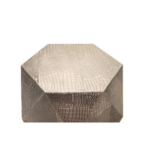 Mesa Auxiliar Metal Champagne 54x47x41 Cm