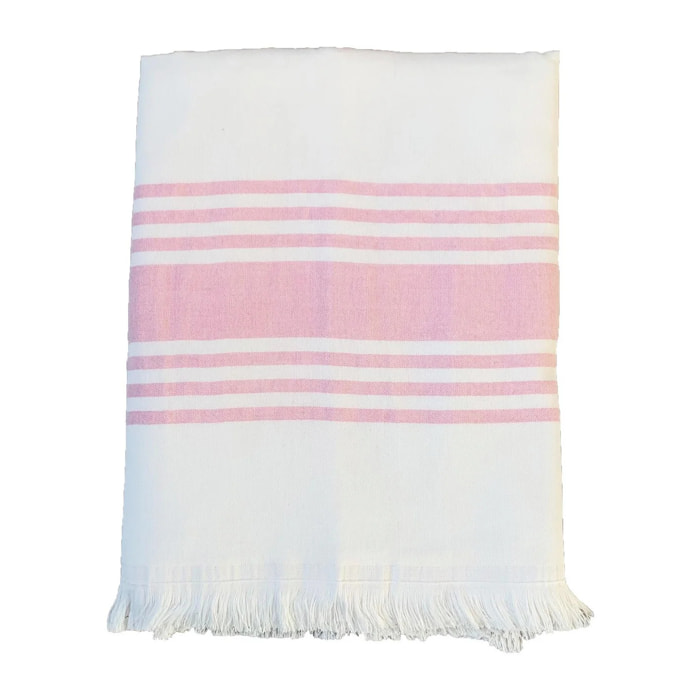 Fouta doublée éponge Karabuk XL Fuchsia 140x180 380g/m²