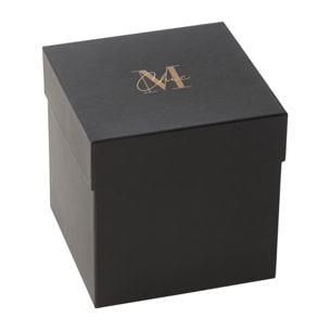 J-Line bougie parfumée M-Chic - Oud & Amber - verre - or/noir - medium - 80H