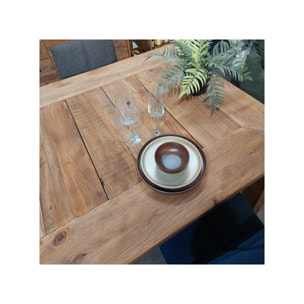 Table extensible en bois de pin recyclé 224/264/304cm- ORIGIN 2