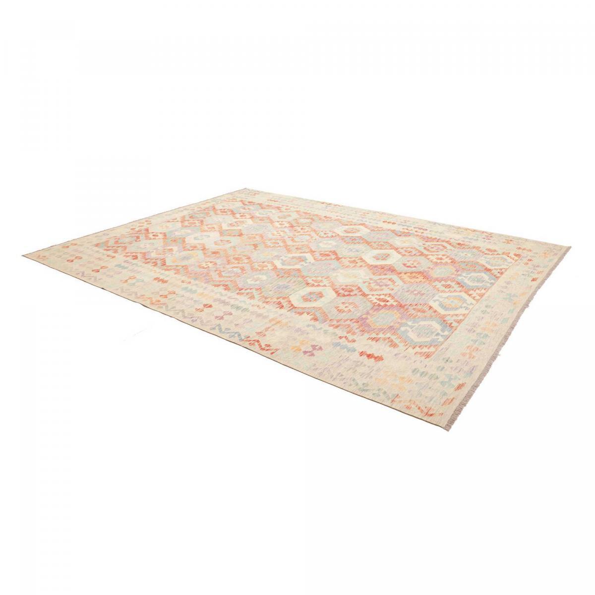 Tapis kilim géométrique, tissé plat en laine, VADOSET