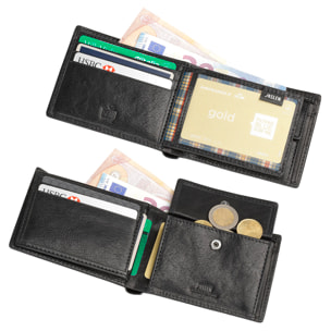 Cartera Hombre Piel Jaslen Hannover Negro