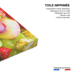 Tableau sélection de fruits Toile imprimée