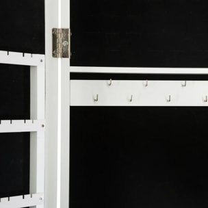 Armoire à bijoux LED "Bettany" blanc 47x155cm