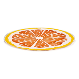 Well home alfombra refresacante diseño naranja para mascotas ø35cm pvc