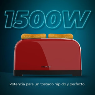 Cecotec Grille-pain vertical Toastin' time 1500 Red