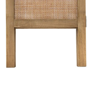 Paravent arrondi "Sana" cannage et rotin H170cm