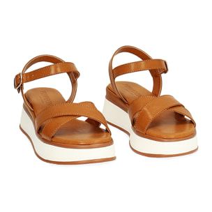Zeppe donna cognac basic