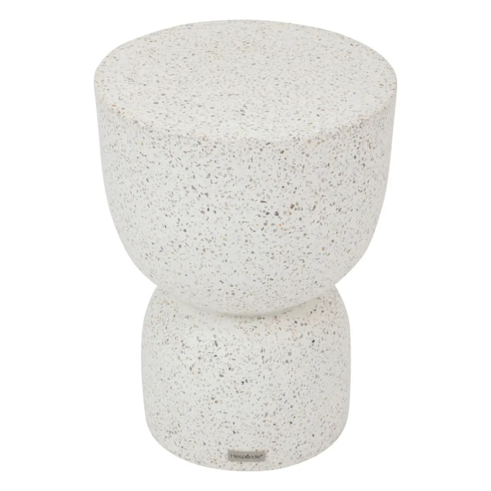 Table d appoint de jardin "Timandra" D. 35 x H47cm en terrazzo