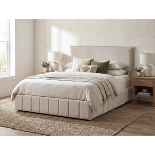 Tête de lit "Jessica" en lin - 160 cm - Beige