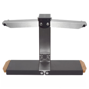 Appareil à raclette - Brézière® PREMIUM - Noir - Poignées bois - Couteau inclus