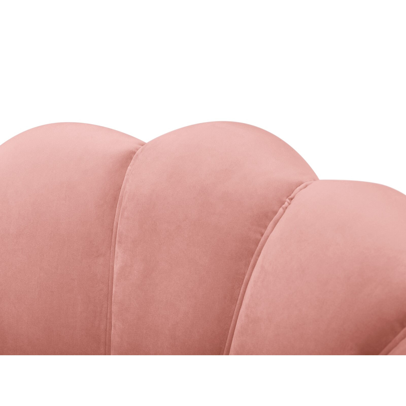 Fauteuil "Kingston" en velours rose