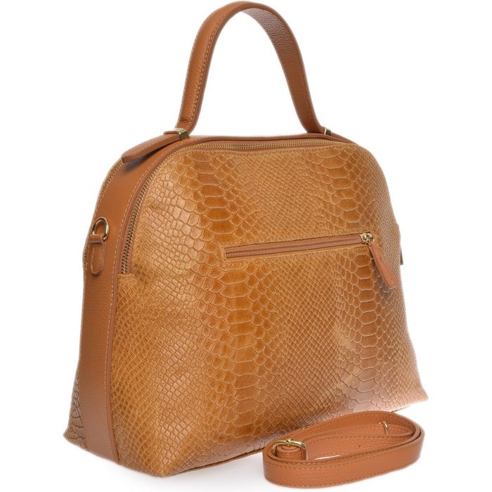 Borsa a tracolla Anna Luchini Cammello
