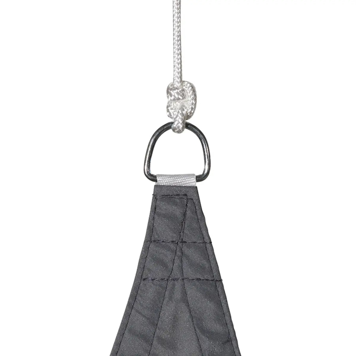 Voile d'ombrage triangulaire "Curacao" gris 5x5x5m en polyester