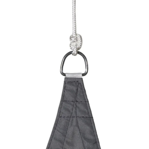 Voile d'ombrage triangulaire "Curacao" gris 5x5x5m en polyester