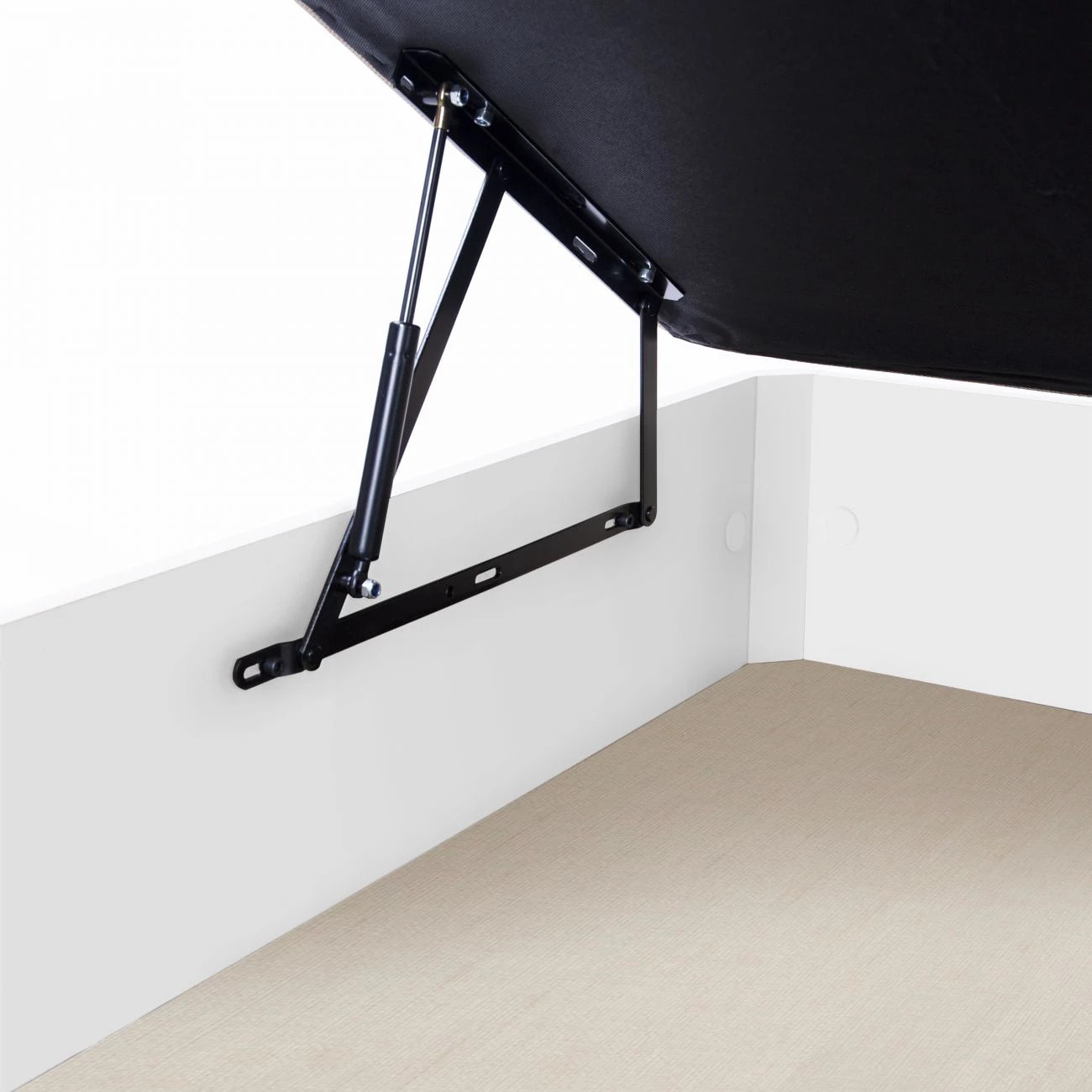 Canapé con zapatero 135x190 cm en blanco Luxury Plus 3D Blanco