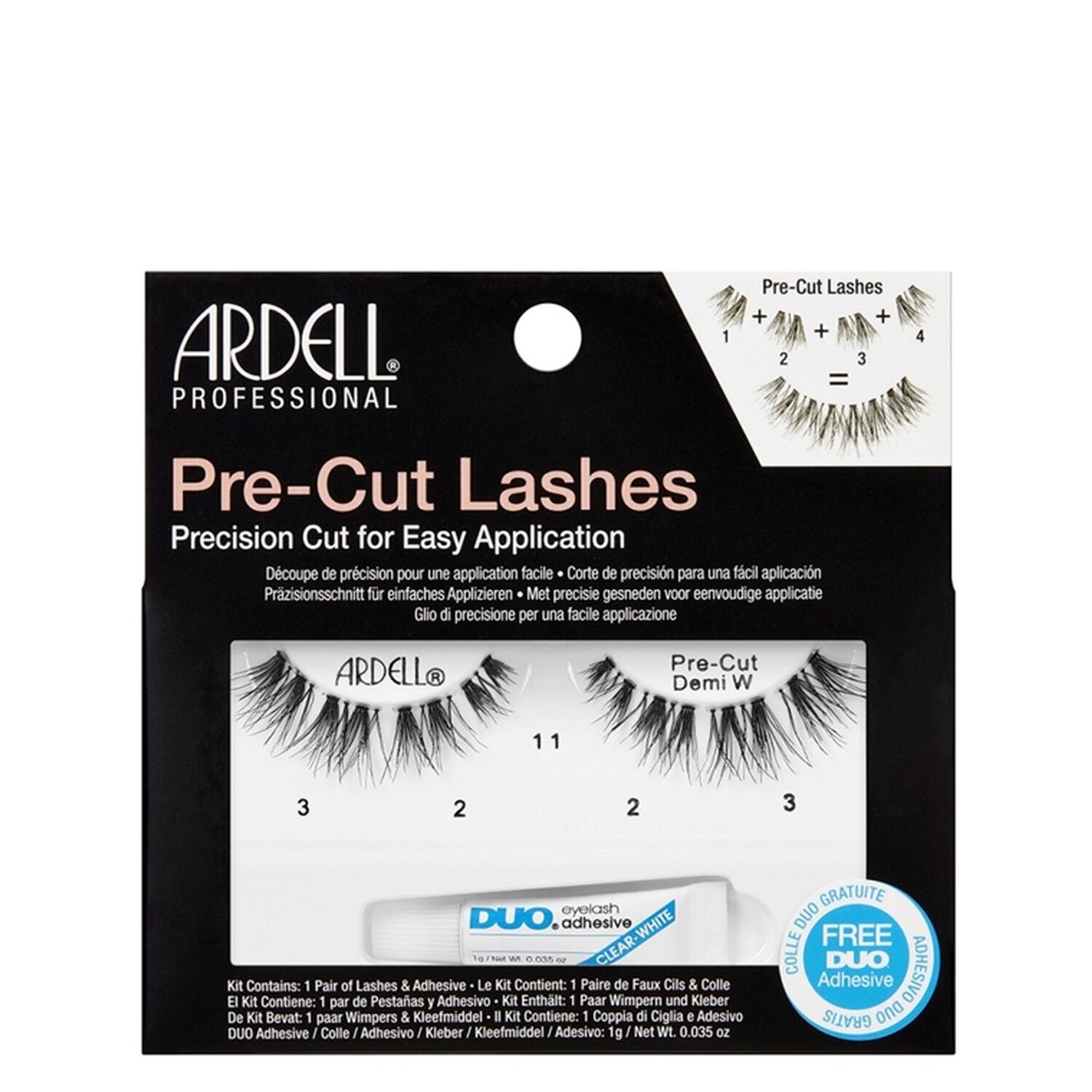 Faux-Cils Pré-Coupés - Demi Wispies Noir